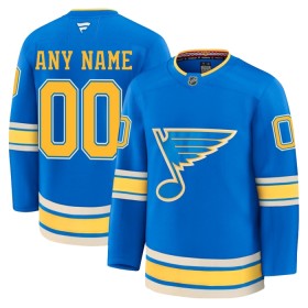 St. Louis Blues Dresy Personalizované Fanatics Premium 2024-25 Modrý Třetí - Pánské